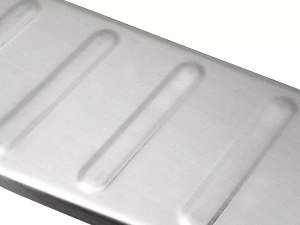 Накладка на задний бампер Hyundai Tucson III (TL; 16-18) - Omsa (серебряная) 2