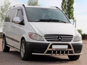 Кенгурятник Mercedes Vito W639 (03-14) - з вусами 2