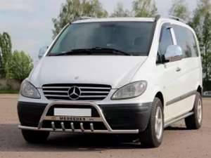 Кенгурятник Mercedes Vito W639 (03-14) - з вусами 3