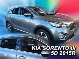 Дефлекторы окон Kia Sorento III (UM; 15-20) - Heko (вставные ветровики) 4