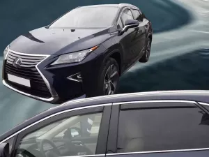 Дефлектори вікон Lexus RX IV (AL20; 16-22) - Heko (вставні) 3