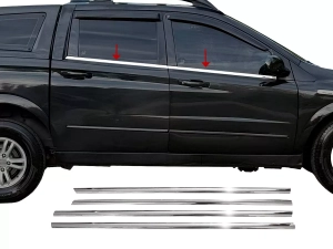 Хром нижні молдинги вікон SsangYong Actyon Sports (06-12)