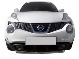 Защита передняя Nissan Juke I (F15; 10-19) - труба короткая 2