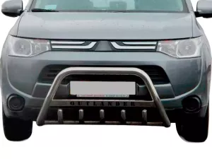 Кенгурятник Mitsubishi Outlander III (13-21) - с надписью