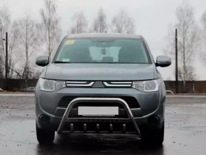 Кенгурятник Mitsubishi Outlander III (13-21) - с надписью 2