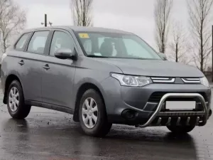 Кенгурятник Mitsubishi Outlander III (13-21) - с надписью 3