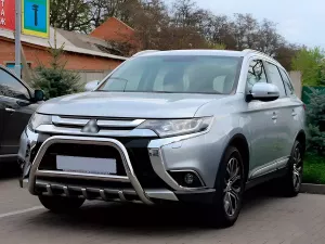 Кенгурятник Mitsubishi Outlander III (13-21) - с грилем 4