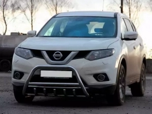 Кенгурятник Nissan X-Trail III (T32; 14-21) – з грилем 4