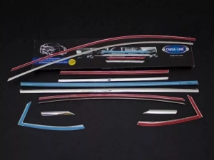 Хром повні молдинги вікон Opel Astra K (15-21) Htb 4