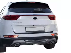 Накладка на бампер Kia Sportage IV (QL; 15-18) - Cappafe (ABS) 7