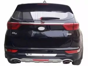 Накладка на задний бампер Kia Sportage IV (QL; 16-18) - два выхлопа 4
