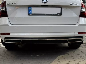 Хром заднього дифузора Skoda Octavia A7 (13-19) - Carmos 8