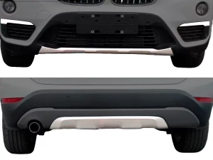 Накладки передняя и задняя под бампер BMW X1 F48 (15-18) - хром