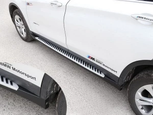 Пороги боковые BMW X1 F48 (15-22) - оригинал стиль 2