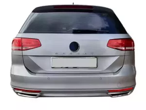 Хром имитаторы насадок диффузора VW Passat B8 (15-19) - R-Line стиль 4