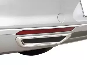 Хром имитаторы насадок диффузора VW Passat B8 (15-19) - R-Line стиль 8