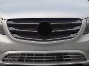 Хром накладки на решётку Mercedes Vito / V W447 (14-19) - чёрные 7