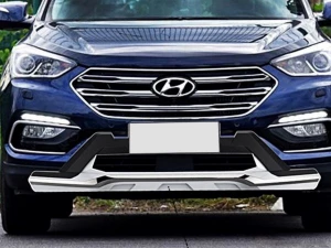 Накладки на бампера Hyundai Santa Fe III (17-18) рестайлінг 3