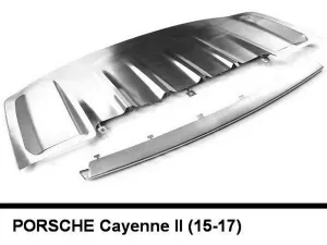 Накладки під бампера Porsche Cayenne II (15-17) рестайлінг 1