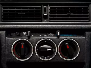 Кільця на ручки пічки Mercedes W201 (190) (82-93) - чорна консоль