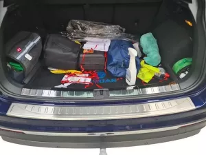 Накладка на задний бампер VW Tiguan II / Allspace (16-23) - Omsa (матовая) 6
