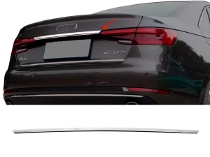 Хром накладка над номером Audi A4 B9 (16-23) Sedan - Carmos