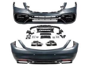 Комплект обвеса Mercedes S W222 (18-20) рестайлинг - S63 AMG стиль