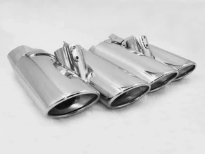 Насадки на глушитель Mercedes S W220 (98-05) - двойные