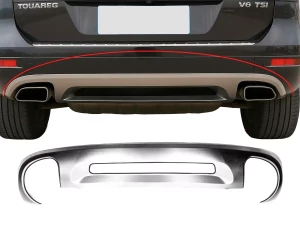 Накладка заднего бампера VW Touareg II (7P; 10-18)