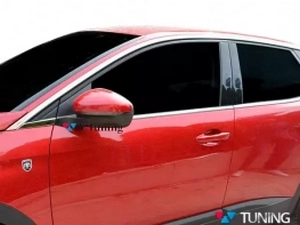 Хром нижние молдинги окон Peugeot 3008 II (P84; 17-) 3