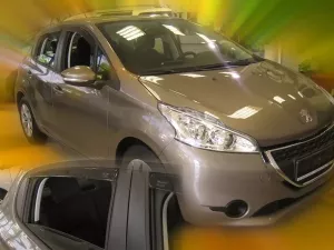 Дефлектори вікон Peugeot 208 I (A9; 12-19) 5D - Heko (вставні) 4