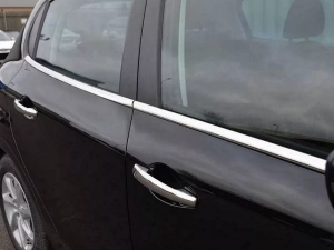 Хром нижні молдинги вікон Peugeot 208 (12-19) Htb 3