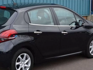 Хром нижні молдинги вікон Peugeot 208 (12-19) Htb 4