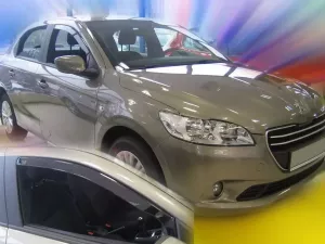 Дефлектори вікон Peugeot 301 (12-) - Heko (вставні) 3