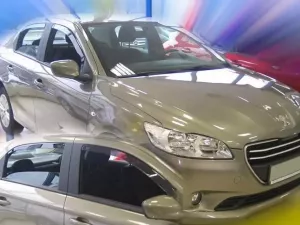 Дефлектори вікон Peugeot 301 (12-) - Heko (вставні) 4