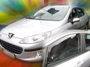 Дефлектори вікон Peugeot 407 (05-11) Універсал - Heko (вставні) 3