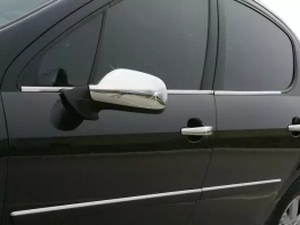 Хром нижние молдинги окон Peugeot 407 (04-10) Sedan / SW 3