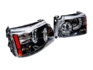 Фары передние Range Rover Sport I (L320; 10-13) - чёрные 5