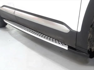 Пороги боковые Hyundai Santa Fe IV (TM; 19-23) - BMW стиль 3