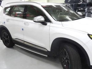 Пороги боковые Hyundai Santa Fe IV (TM; 19-23) - BMW стиль 4