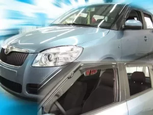 Дефлектори вікон Skoda Fabia II (5J; 07-14) Htb - Heko (вставні) 4