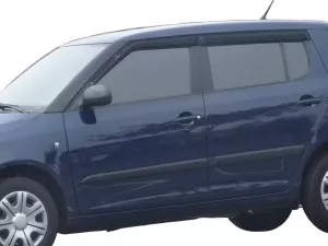 Дефлекторы окон Skoda Fabia II (5J; 07-14) Htb - Hic (накладные) 3