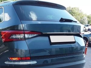 Хром накладка над номером Skoda Kodiaq I (17-23) 4