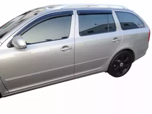 Дефлектори вікон Skoda Octavia II (A5; 05-13) Універсал - Hic (накладні) 3