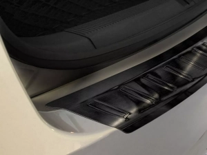 Накладка на задній бампер Skoda Octavia A5 (04-13) Універсал - Avisa (чорна) 2