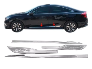Хром молдинг дверний Honda Civic X (16-21) Sedan Хром молдинг дверний Honda Civic X (16-21) Sedan