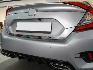 Хром на кромку багажника Honda Civic X (16-21) Sedan - Carmos 4