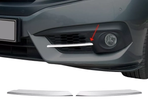 Хром накладки на протитуманки Honda Civic X (16-21) Sedan Хром накладки на протитуманки Honda Civic X (16-21) Sedan