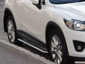 Подножки боковые Mazda CX-3 (15-) - Premium серия 4