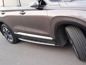 Пороги боковые Hyundai Santa Fe IV (TM; 19-23) - OEM стиль 2